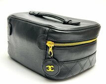 rm)CHANEL シャネル バニティバッグ ミニバッグ コスメポーチ ビコローレ A01618 3番台 シリアルシール有り ブラック 中古_画像2