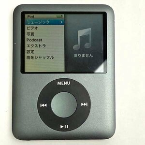 t)アップル Apple アイポッドナノ iPod nano 第3世代 MB2611J　8GB デジタルオーディオプレーヤー 中古 ※初期化済 現状お渡し ケーブル有