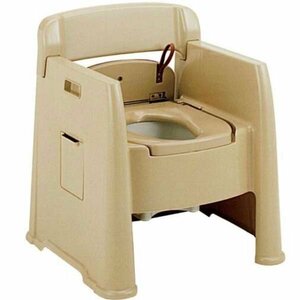 b)a long ... attaching portable toilet comfort .AD beige simple toilet excretion assistance nursing articles * unused goods simple shipping 