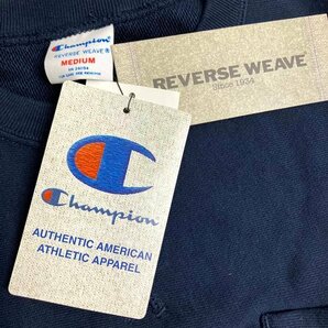 t)チャンピオン Champion スエット 長袖 C8-G028 リバースウィーブ REVERSE WEAVE ネイビー 綿100％ Mサイズ ※タグ付き/未使用品の画像8