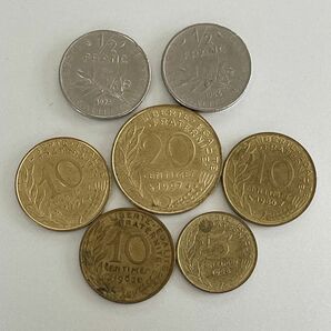 フランス　旧硬貨　7枚