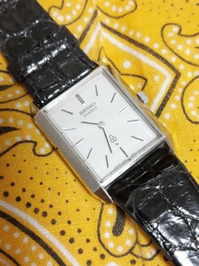 SEIKO セイコー 腕時計 4130-5010 クオーツ スクエア 白文字盤 稼働品です。