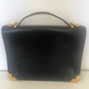 ¥1〜 ユキサブロウワタナベ メンズ レザー ブリーフケース ビジネスバッグ ブラック 鞄 フランス製