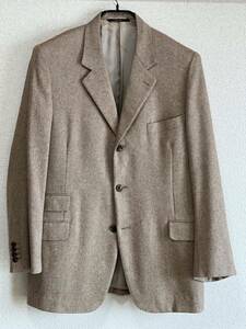 【Hermes】テーラードジャケット cashmere75% silk25% （サイズ:52 XL相当） 1990s OLD / brioni lolopiana アルマーニ イタリア製 