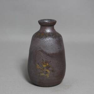 登窯 備前焼 ミニ徳利 花瓶 花器 ミニ肩 山野草 新品　mini