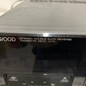 【直接引取可】 動作未確認 現状品 KENWOOD ケンウッド カセットデッキ X-7J カ4の画像8