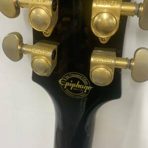 エピフォン レスポール カスタム エレキギター 楽器EPIPHONE Les Paul custom PRO 黒系 全長約101cm カ4の画像10