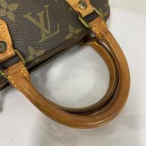 訳あり LOUIS VUITTON ルイヴィトン M41534 モノグラム ミニスピーディ カバン ポーチ ハンドバッグ モノグラムキャンバス カ4_画像5