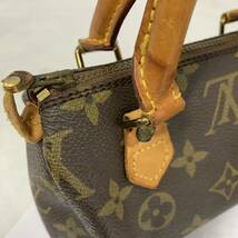 訳あり LOUIS VUITTON ルイヴィトン M41534 モノグラム ミニスピーディ カバン ポーチ ハンドバッグ モノグラムキャンバス カ4_画像3