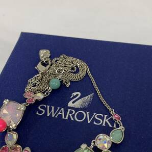 スワロフスキー SWAROVSKI ネックレス アクセサリー 箱付 ペンダント 全長約42cm カ4の画像7