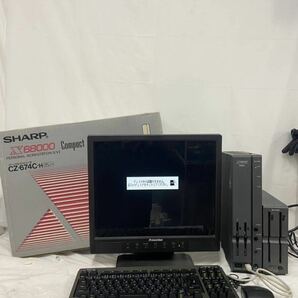 SHARP X68000 Compact CZ-674C X68000XVI CZ-6FD5 増設用5インチフロッピーディスクユニット キーボード マウス 箱付 オーバーホール済 15の画像1