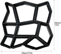 ２個 型枠 コンクリート セメント タイル モールド 金型 DIY　A5_画像2