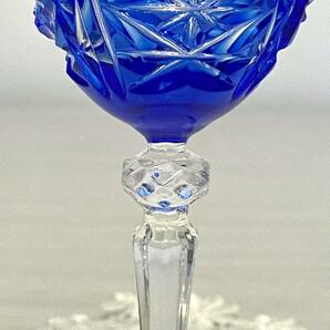 KAMEY ワイングラス ペア CRISTAL D'Arquesハンドカット KAMEIGLASS クリスタルグラス 切子の画像8