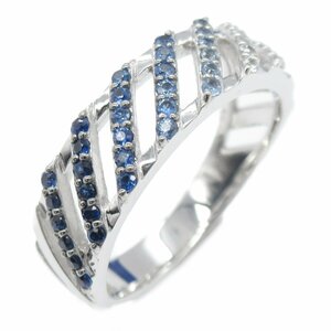  Vendome Aoyama sapphire ring brand off Vendome Aoyama K18WG( white gold ) ring * ring K18WG used lady's 