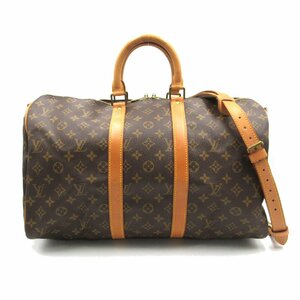 ルイ・ヴィトン キーポル・バンドリエール45 ブランドオフ LOUIS VUITTON ボストンバッグ モノグラム 中古 メンズ レディース