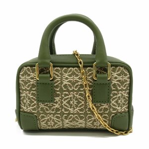 Loebe Amazon Nano Brand Off Loewe Canvas Dimbag Canvas/кожа