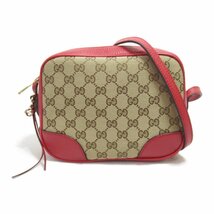 グッチ ショルダーバッグ ブランドオフ GUCCI GGキャンバス ショルダーバッグ キャンバス/レザー 中古 レディース_画像1