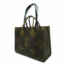 ルイ・ヴィトン オンザゴーMM ブランドオフ LOUIS VUITTON トートバッグ モノグラム・ジャイアント・リバース 中古 レディース_画像3