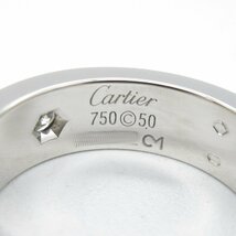 カルティエ ラブリング 3Pダイヤ ブランドオフ CARTIER K18WG（ホワイトゴールド） リング・指輪 750WG 中古 レディース_画像4