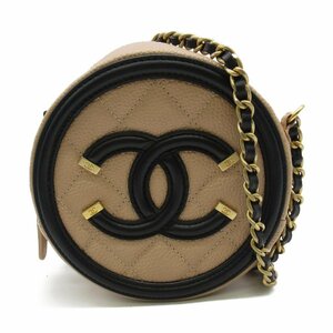 シャネル チェーンポシェット ブランドオフ CHANEL キャビアスキン(グレインドカーフ) ショルダーバッグ キャビア 中古 レディース