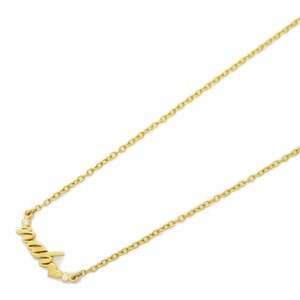  Ahkah diamond necklace brand off AHKAH K18( yellow gold ) necklace K18YG used lady's 