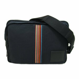  paul (pole) * Smith shoulder bag brand off Paul Smith poly- amido shoulder bag leather men's lady's 