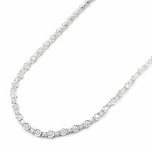 ジュエリー ダイヤモンド ネックレス ブランドオフ JEWELRY K18WG（ホワイトゴールド） ネックレス K18 中古 レディース_画像1