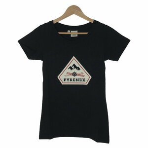 Pyrenex ピレネックス 半袖Tシャツ Tシャツ ESTELA ブラック系 コットン 中古 レディース