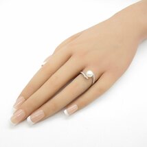 ジュエリー 周生生 パール ダイヤモンド リング ブランドオフ JEWELRY K18WG（ホワイトゴールド） リング・指輪 K18WG 中古 レディース_画像6