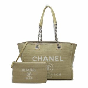 シャネル ドーヴィルトートMM　トートバッグ ブランドオフ CHANEL キャンバス トートバッグ キャンバス 中古 レディース