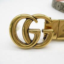 グッチ GGマーモント リバーシブルベルト ブランドオフ GUCCI その他 ベルト GGスプリームキャンバス レディース_画像3