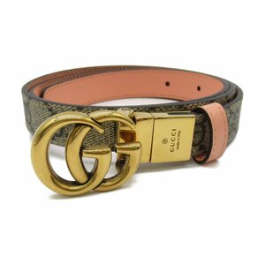 グッチ GGマーモント リバーシブルベルト ブランドオフ GUCCI その他 ベルト GGスプリームキャンバス レディース