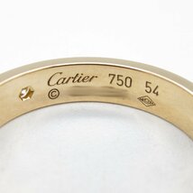 カルティエ ミニラブ1P ダイヤ リング ブランドオフ CARTIER K18（イエローゴールド） リング・指輪 750YG 中古 レディース_画像4