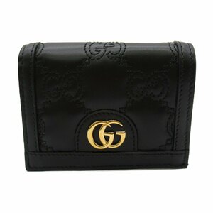 グッチ GGマトラッセ 二つ折り財布 ブランドオフ GUCCI レザー 二つ折り財布 GGマトラッセレザー レディース