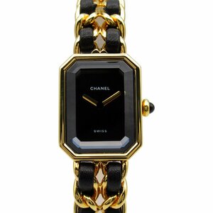  Chanel Premiere L brand off CHANEL GP( Gold plating ) wristwatch GP/ leather used lady's 