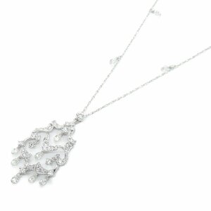 ジュエリー ダイヤモンド ネックレス ブランドオフ JEWELRY K18WG（ホワイトゴールド） ネックレス K18WG 中古 レディース