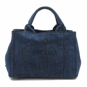 プラダ カナパトート ブランドオフ PRADA デニム トートバッグ デニム 中古 レディース