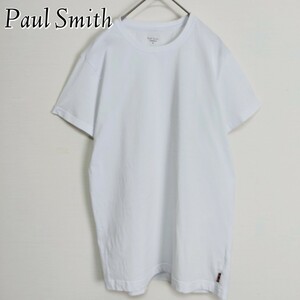 Paul Smith ポールスミス☆レインボータグ付カットソー　Mサイズ　WHITE ホワイト 白　アンダーウェア 半袖 無地