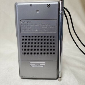 SONY ICF-P21 FM AM 2BAND ワイドFM対応 ポータブルラジオ 動作確認済み 送料無料の画像2