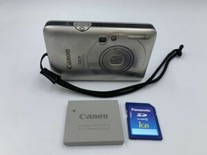 極美品 動作品 Canon IXY DIGITAL 210IS キャノン イクシー 光学3倍ズーム 1,210万画素 2.5型液晶 デジカメ SDカード1GB付き