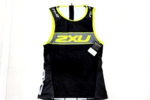 未使用 2XU ツータイムズユー パフォーム カスタム トライトップ トライアスロン用ウエア サイクルウエア XLサイズ ブラック×イエロー