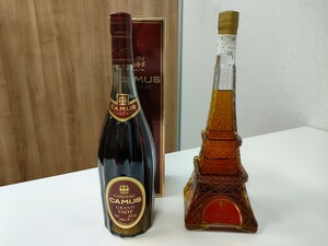 【1円〜】未開栓 カミュ CAMUS VSOP デラックス コニャック ブランデー ルクール ナポレオン エッフェル塔 ブランデーリキュール 洋酒 