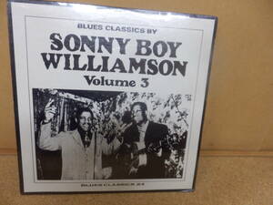 LP輸入盤;SONNY BOY WILLIAMSON volume 3