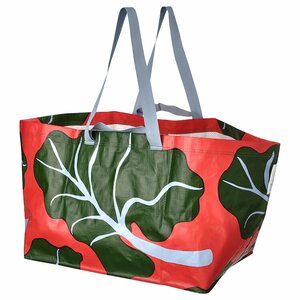 IKEA × マリメッコ　バストゥア　キャリーバッグL　リーフパターン　55×37×35㎝　/　イケア　marimekko　バッグ