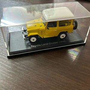 未使用品 ■ アシェット 1/43 Toyota Land Cruiser (1974) イエロー トヨタランドクルーザー モデルミニカー ケース付 