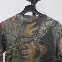 e259 2000年代製 MOSSYOAK 長袖Tシャツ■00s 表記XLサイズ リアルツリーカモ ロンT ブラウン 茶色 アメカジ ストリート 激安 古着 希少 _画像7