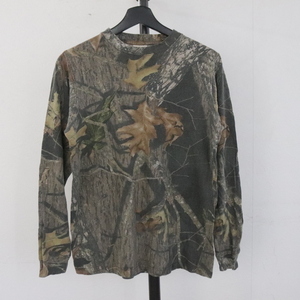 e259 2000年代製 MOSSYOAK 長袖Tシャツ■00s 表記XLサイズ リアルツリーカモ ロンT ブラウン 茶色 アメカジ ストリート 激安 古着 希少 