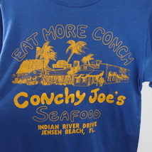 K384 80sビンテージ USA製 JERZEES ジャージーズ 半袖Tシャツ■1980年代製 表記Sサイズ ブルー アメカジ 古着 古着卸 激安 希少 90s 70s_画像7