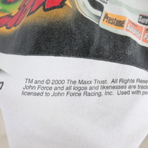 K390 2000年製ビンテージ CHASE レーシングTシャツ■00s 表記Lサイズ 白 ホワイト ジョンフォース NHRA アメカジ ストリート 古着 古着卸_画像6