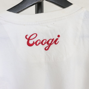 K397 2000年代製 COOGI クージー 半袖プリントTシャツ■00s 表記3XLサイズ ホワイト 白 刺繍 アメカジ ストリート 古着 古着卸 激安 希少の画像6